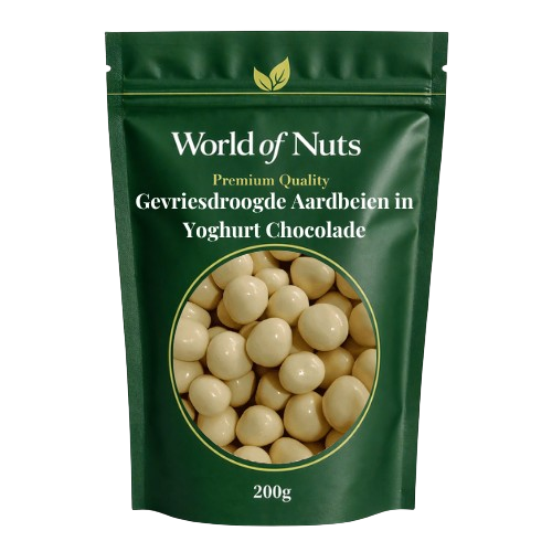 Gevriesdroogde Aardbeien in Yoghurtchocolade
