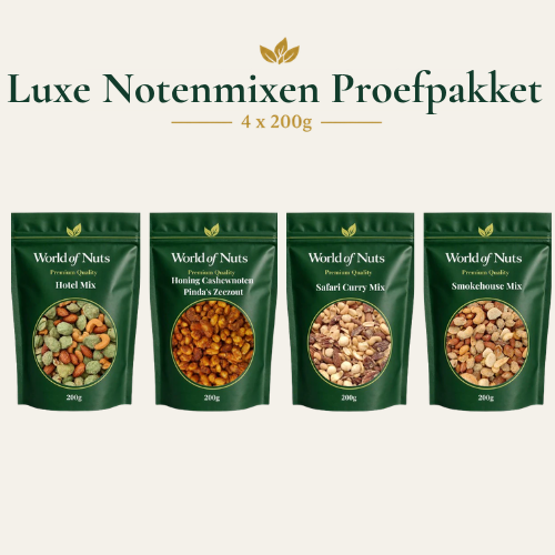 Luxe Notenmix Proefpakket – 4 x 200g